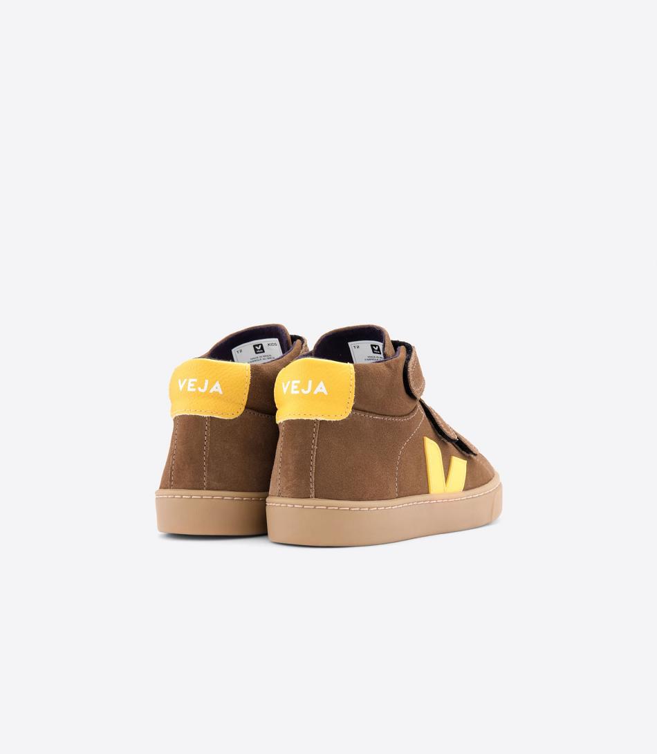 Brown Veja Mid Suede Tonic Kids\' Esplar | YNZVQ56821