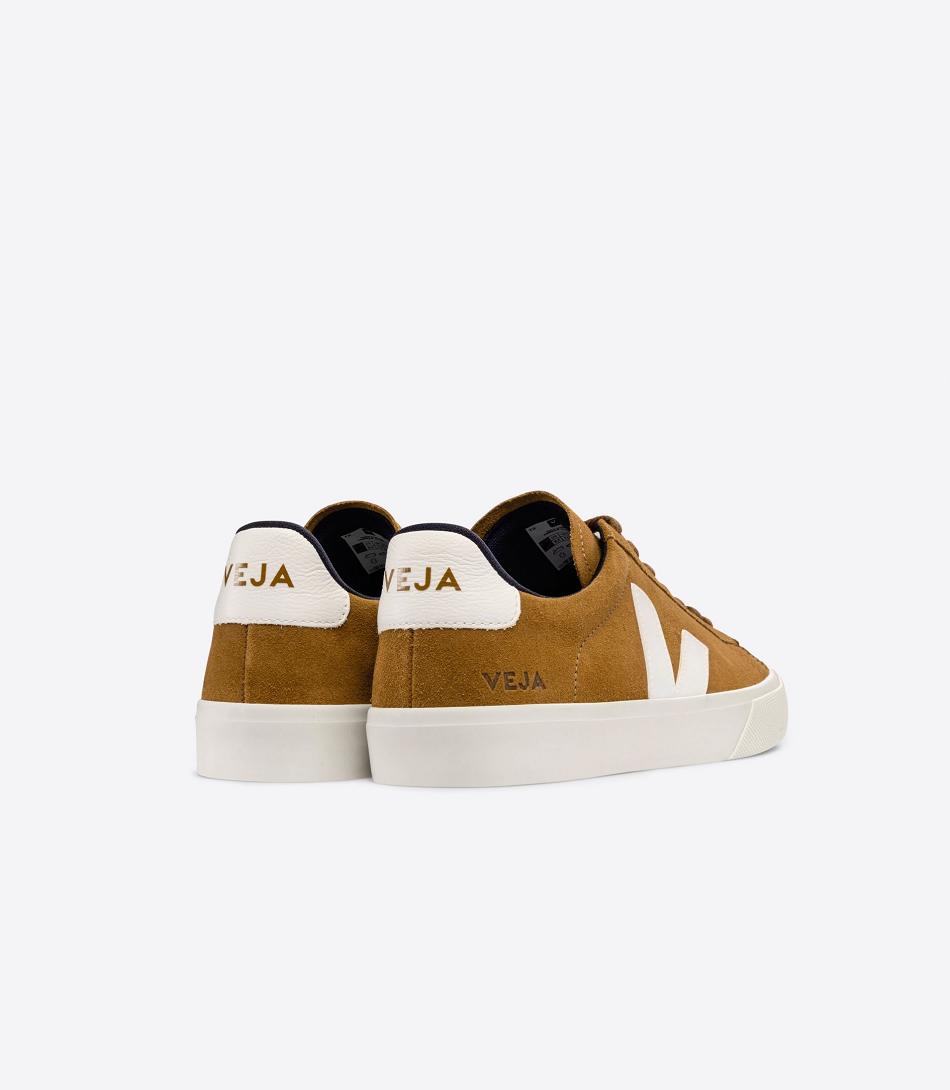 Brown White Veja Suede Camel Women\'s Campo | NZXBR92497