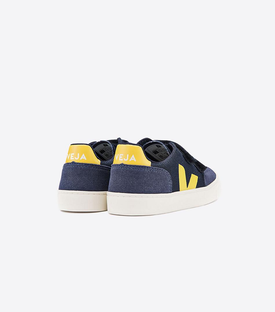 Gold Yellow Veja V-12 Canvas Nautico Outlet Kids | FNZHY97655