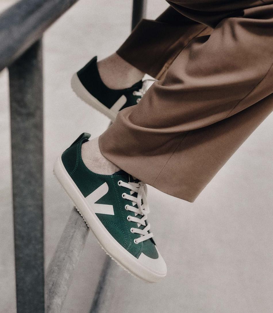 Green Veja Nova Canvas Poker Pierre Outlet Adults | XNZBH73943