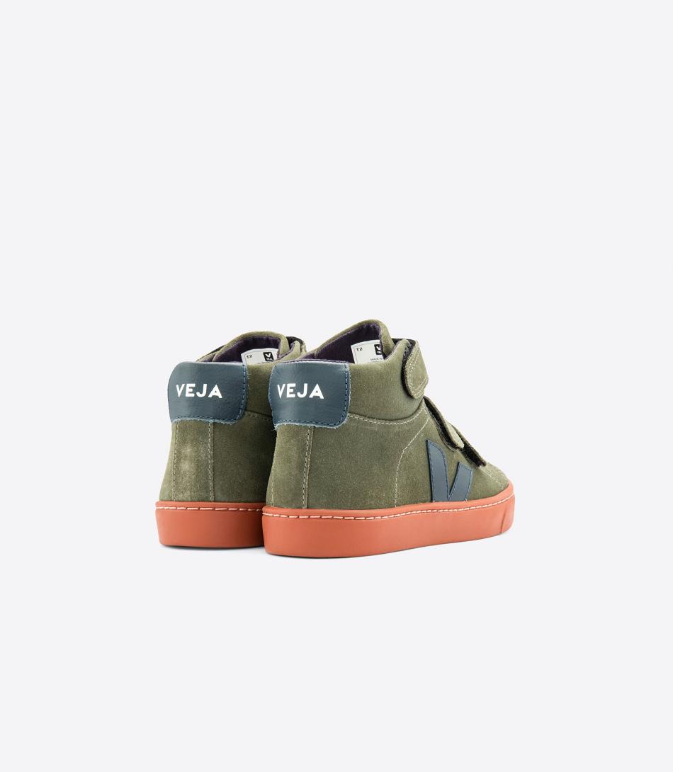 Red Veja Mid Suede Mud Nautico Rust Sole Kids\' Esplar | ZNZNQ73495