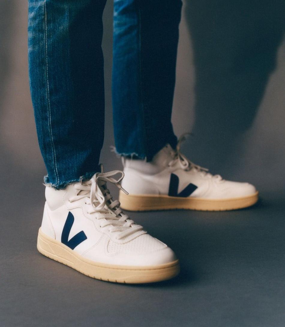 White Deep Blue Veja V-15 Cwl Cobalt Butter Sole Outlet Adults | YNZVQ65519