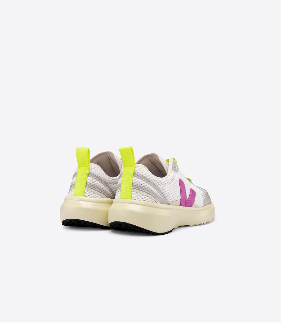 White Veja Canary Elastic Laces Ultraviolet Outlet Kids | XNZGW11902