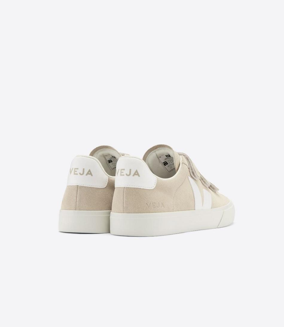 White Veja Chromefree Leather Almond Women\'s Recife | DNZVO66092