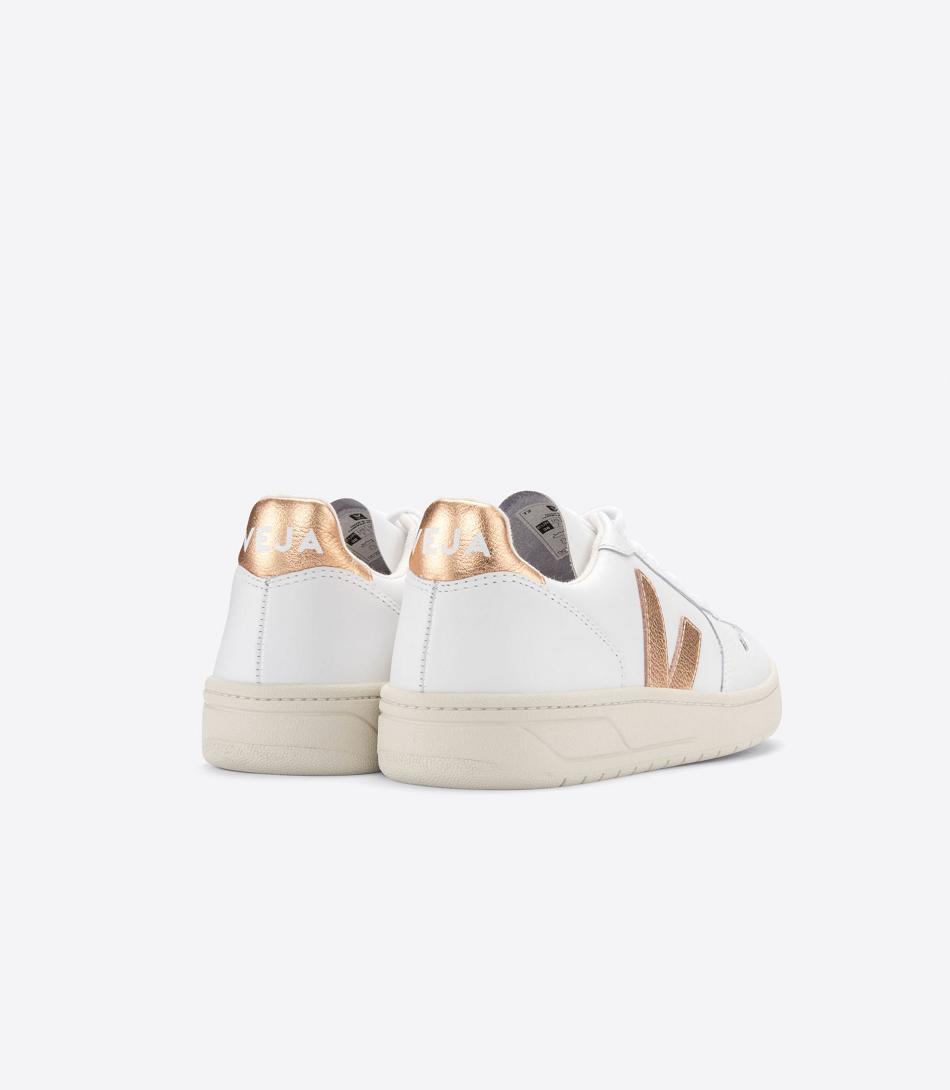 White Veja V-10 Leather Venus Outlet Adults | ANZDF36578