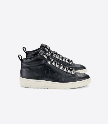 Black Veja Roraima Leather Pierre Sole Outlet Adults | SNZVO33701