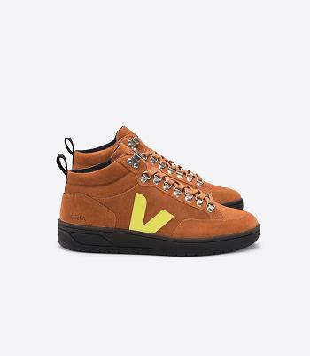 Brown Veja Roraima Bastille Suede Tuile Jaune Fluo Outlet Adults | ANZDF16110