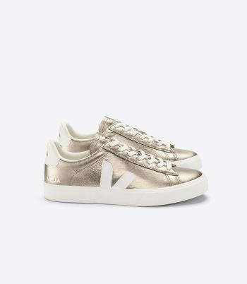Brown White Veja Campo Chromefree Leather Bronze Outlet Adults | NZJKU38608