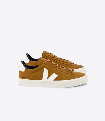 Brown White Veja Suede Camel Women's Campo | NZXBR92497