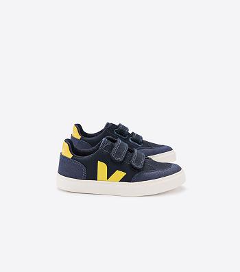 Gold Yellow Veja V-12 Canvas Nautico Outlet Kids | FNZHY97655
