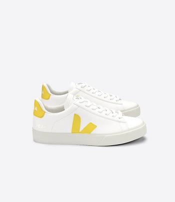 White Veja Campo Chromefree Leather Tonic Outlet Adults | LNZSX73142